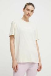 New Balance tricou din bumbac femei, culoarea bej PPYH-TSD23P_01X