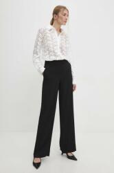 Answear Lab pantaloni femei, culoarea negru, drept, high waist BBYH-SPD02L_99X