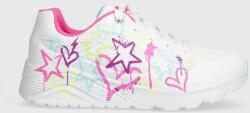 Skechers sneakers pentru copii UNO LITE MY DRIP culoarea alb PPYH-OBG11W_00X