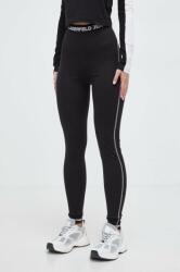 Karl Lagerfeld Jeans colanti femei, culoarea negru, cu imprimeu PPYH-LGD04R_99X