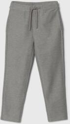 Benetton pantaloni de bumbac pentru copii culoarea gri, neted PPYH-SPB05L_90X