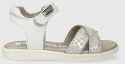 Garvalin sandale din piele pentru copii culoarea argintiu PPYH-OBG0H3_SLV