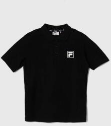 Fila tricouri polo din bumbac pentru copii BLEKENDORF culoarea negru, cu imprimeu PPYH-POB02Y_99X