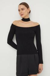 GUESS pulover femei, culoarea negru, cu turtleneck PPYH-SWD04P_99X