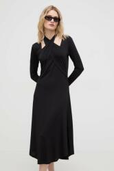 Bruuns Bazaar rochie culoarea negru, midi, drept PPYH-SUD0KW_99X (BBW3873)