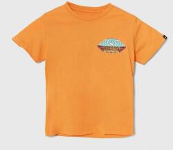Quiksilver tricou de bumbac pentru copii TROPICALFADEBOY culoarea portocaliu, cu imprimeu PPYH-TSB0KG_23X