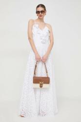 Silvian Heach rochie culoarea alb, maxi, evazati MPYH-SUD01W_00X