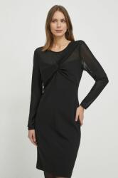 DKNY rochie culoarea negru, mini, drept PPYH-SUD031_99X