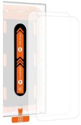 Mobile Origin Set 2 folii sticla cu sistem de montare Mobile Origin Orange Screen Guard compatibil cu iPhone 15 / 15 Pro Clear (SGA-i15Pro-2pk)