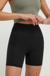 JOYINME pantaloni scurți de yoga Ribbed culoarea negru, neted, high waist PPYH-SZD0ET_99X