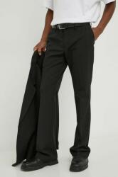 Tiger of Sweden pantaloni din lana culoarea negru, drept PPYH-SPM074_99X