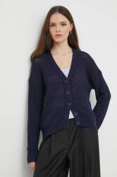 United Colors of Benetton cardigan din bumbac culoarea albastru marin PPYH-SWD0ER_59X