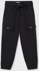 MAYORAL pantaloni copii culoarea negru, neted PPYH-SPG03U_99X
