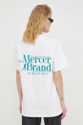 Mercer Amsterdam tricou din bumbac culoarea alb, cu imprimeu PPYH-TSU01M_00X