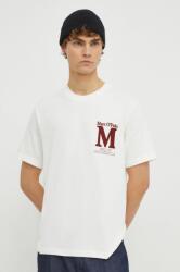 Marc O'Polo tricou din bumbac barbati, culoarea bej, cu imprimeu PPYH-TSM01Y_01B
