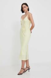 Calvin Klein rochie culoarea galben, maxi, drept K20K206776 PPYH-SUD04K_11X