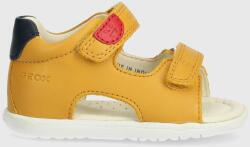 Geox sandale din piele pentru copii SANDAL MACCHIA culoarea galben PPYH-OBB04H_18X