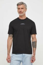 Calvin Klein tricou din bumbac bărbați, culoarea negru, cu imprimeu K10K112486 PPYH-TSM17F_99X (K10K112486)