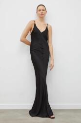 Herskind rochie culoarea negru, maxi, drept PPYH-SUD049_99X