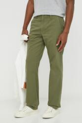 Levi's pantaloni de bumbac culoarea verde, drept PPYH-SPM06U_91X