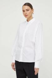 Liviana Conti cămașă femei, culoarea alb, cu guler clasic, regular F4SK69 MPYH-KDD00A_00X