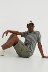 G-Star tricou din bumbac bărbați, culoarea gri, cu imprimeu PPYH-TSM1ET_90X (D24445.C339)
