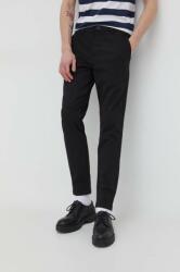 Solid pantaloni barbati, culoarea negru, drept MPYH-SPM004_99X