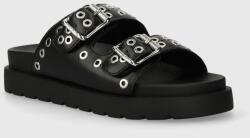 Buffalo papuci Eve Ari femei, culoarea negru, cu platforma, 1602220. BLK PPYH-KLD0EZ_99X