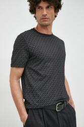 Michael Kors tricou din bumbac culoarea negru, modelator PPYX-TSM0AA_99X