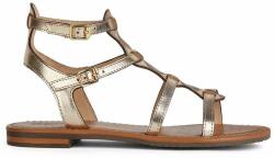 Geox sandale de piele D SOZY S femei, culoarea auriu, D45LXB 00077 C2005 PPYH-OBD287_GLD