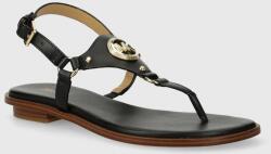 MICHAEL Michael Kors sandale de piele Casey femei, culoarea negru, 40R4CSFA1L PPYH-OBD2LW_99X