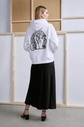 MEDICINE bluza femei, culoarea alb, cu glugă, cu imprimeu ZPYH-BLD450_00X