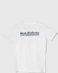 Quiksilver tricou de bumbac pentru copii OMNIFILLYTH culoarea alb, cu imprimeu PPYH-TSB0K9_00X