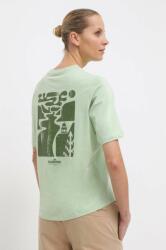 Columbia tricou din bumbac North Cascades femei, culoarea verde 2036593 PPYX-TSD1OS_70X