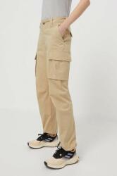 The North Face pantaloni femei, culoarea bej, drept, high waist, NF0A82GGLK51 PPYH-SPD13K_80X