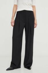 Day Birger et Mikkelsen pantaloni femei, culoarea negru, lat, high waist 99KK-SPD0AI_99X (DAY65242970)