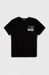 Benetton tricou de bumbac pentru copii culoarea negru, cu imprimeu PPYH-TSB0DE_99X