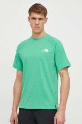 The North Face tricou sport Foundation culoarea verde, neted PPYH-TSM23I_77X (NF0A87FQPPO1)