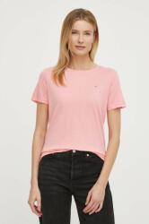 Tommy Jeans tricou din bumbac femei, culoarea roz PPYH-TSD1W0_30X