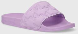Karl Lagerfeld papuci KONDO femei, culoarea violet, KL80949 PPYH-KLD064_45X