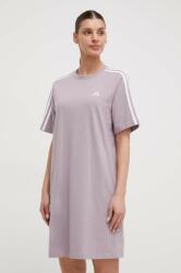 Adidas rochie din bumbac culoarea violet, mini, oversize IR6054 PPYH-SUD0GI_45X