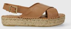 Alohas sandale de piele Crossed femei, culoarea maro, cu platforma, ESWG1.10 PPYH-OBD24B_88X