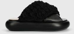 JW Anderson papuci Crochet Twister femei, culoarea negru, cu platforma, ANW42027A PPYH-KLD07U_99X