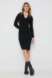 KARL LAGERFELD rochie culoarea negru, mini, mulata PPYH-SUD0KB_99X