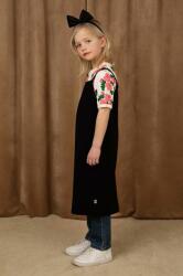 Mini Rodini rochie din bumbac pentru copii culoarea negru, mini, drept PPYH-SUG00D_99X