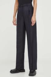 Lovechild pantaloni de lână culoarea negru, lat, high waist 5124194 PPYH-SPD0BY_99X