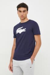 Lacoste tricou barbati, culoarea albastru marin, cu imprimeu 9BYK-TSM11G_59C (TH2042)
