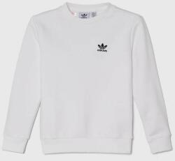 Adidas bluza copii culoarea alb, neted PPYH-BLK01Z_00X