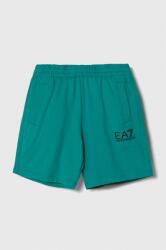 EA7 Emporio Armani pantaloni scurți din bumbac pentru copii culoarea verde 99KK-SZB00C_67X