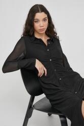 DKNY rochie culoarea negru, mini, drept PPYH-SUD02Y_99X